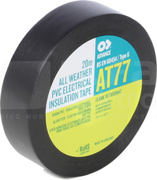 AT-77 19x0,19 20m czarny Taśma izolacyjna t.warunki