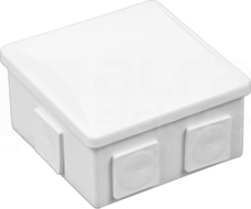S-BOX 036B 80x80x40 IP44 KLIK Puszka natynkowa herm.biały