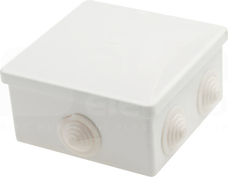 S-BOX 036BO 80x80x40 IP44 KLIK Puszka natynkowa herm.biały