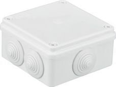S-BOX 106B 100x100x50 IP65 6 dł. Puszka natynkowa biały