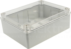 S-BOX 516-P-TH 240x190x90 IP65 bez dł. Puszka natynkowa płyta mont.dekiel przeźr.