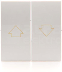 SIMON54 srebrny mat Klawisz łącznika żaluzjowego