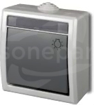 AQUANT ŁNT-1S szary IP55 Łącznik zwierny światło natynkowa