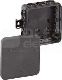 i12-L/SW 85x85x37 IP55 czarny Puszka łączeniowa