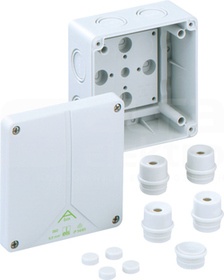 ABOX 060-L 110x110x67 IP65 szary Puszka łączeniowa