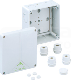 ABOX 100-L 140x140x79 IP65 szary Puszka łączeniowa