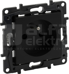 NILOE STEP 2P+Z 16A 230V czarny Gniazdo