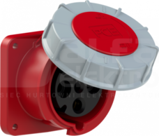 63A 400V 4P 100x100 IP67 Gniazdo tablicowe proste