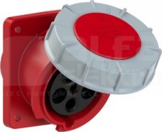 POWER TWIST 63A 5P 400V IP67 Gniazdo tablicowe skośne