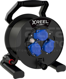 XREEL 16A/5P 3GS 20mb H05RR-F 5x2,5 IP44 Przedłużacz zwijany jednofazowy z tworzywa