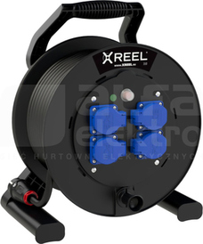 XREEL 4GS 40mb H05RR-F 3x1,5 IP20 Przedłużacz zwijany jednofazowy z tworzywa