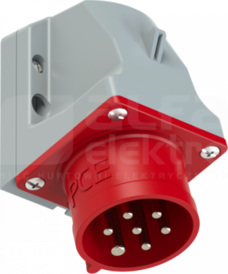 32A 7P 400V IP44 Wtyczka odbiornikowa nikiel