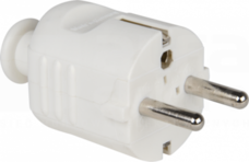 16A 2P+Z UNI-SCHUKO IP20 biały Wtyczka