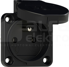 16A 2P+Z 230V IP54 czarny Gniazdo tablicowe