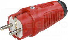 TAURUS 16A 3P 230V IP54 czerwony Wtyczka gumowa