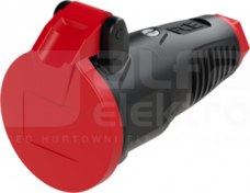 TAURUS2 16A 230V IP54 Gniazdo gumowe z bolcem