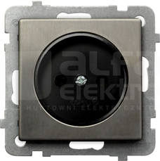 SONATA 2P IP20 stal inox Gniazdo pojedyncze
