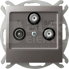 IMPRESJA tytan Gniazdo RTV-SAT z 2 wyjśc.SAT