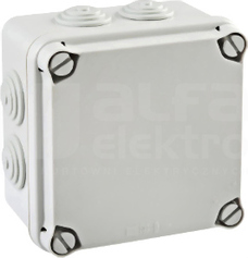 LIGHT 108x108x64 (7xM25) IP66/67 Puszka natynkowa z dławnicami pokrywa pełna