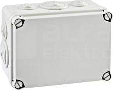 LIGHT 162x116x76 (6xM25 4xM40) IP66/67 Puszka natynkowa z dławnicami pokrywa pełna