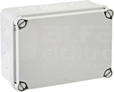 LIGHT 162x116x76 (6xM25 4xM40) IP66/67 Puszka natynkowa z osłabieniami pokrywa pełna