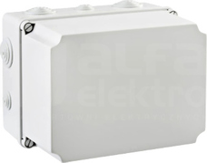 LIGHT 241x180x95 (4xM25 6xM40) IP66/67 Puszka natynkowa z dławnicami pokrywa trans.