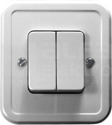 PI 6AX IP20 biały Łącznik świecznikowy