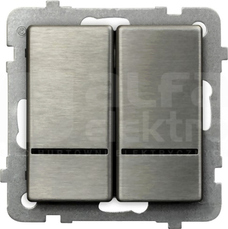SONATA 16AX IP20 stal inox Łącznik świecznikowy