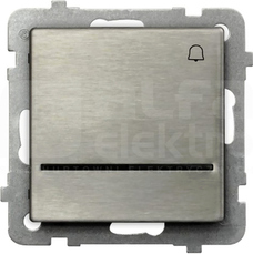 SONATA 10AX IP20 stal inox Przycisk zwierny dzwonek podświetlany