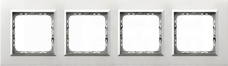 SONATA aluminium Ramka poczwórna