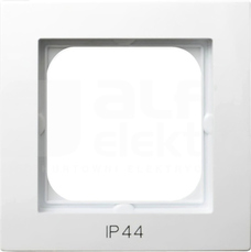 AS IP44 biały Ramka pojedyncza do łączników