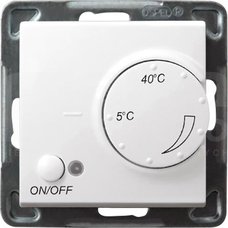 SONATA biały Regulator temperatury z czujnikiem podpodłog.
