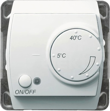 GAZELA biały Regulator temperatury z czujnikiem podpodłog.
