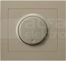 KIER 40-400W 230V50Hz beżowy Ściemniacz przyciskowo-obrotowy
