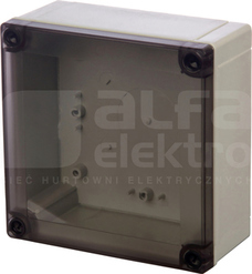 PC125/75HT 130x130x75 IP67 Obudowa pokrywa przezr.