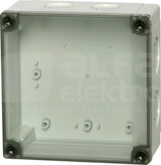 PCM125/75T 130x130x75 IP67 Obudowa pokrywa przezr.