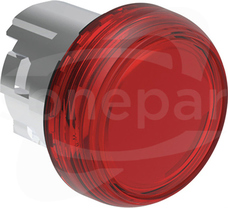 LPSL4 22mm czerwona Głowica lampki metalowa