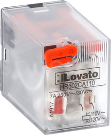 HR602CA110 2P 7A 110VAC Przekaźnik elektromagnetyczny ze wskaźnikiem LED