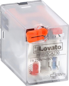 HR602CA230 230VDAC 7A Przekaźnik przemysłowy ze wskaźnikiem LED