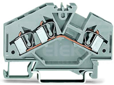 280-631 pomarańczowa 2,5mm2 Złączka bazowa 4-przew.