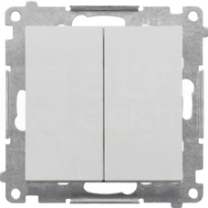SIMON55 10AX aluminium mat Łącznik świecznikowy