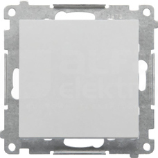 SIMON55 10AX aluminium mat Łącznik jednobiegunowy