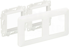 CONNECT 2xK45 czysty biały Suport podtynkowy z ramką