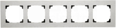 SIMON55 metal Inox klasyczny Ramka pięciokrotna