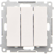 SIMON55 10AX biały mat Łącznik potrójny