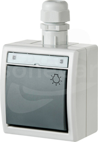 AQUANT ŁNT-1S szary IP65 Łącznik zwierny światło natynkowa