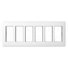 SIMON 500 12xK45 6-mod.czysty biały Ramka z uchwytami