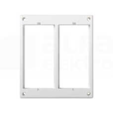 SIMON 500 czysta biel Ramka 2-modułowa