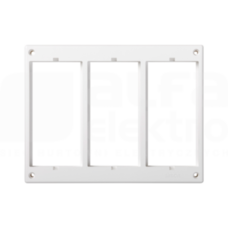 CONNECT czysty biały Ramka potrójna