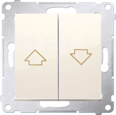 SIMON54 10AX kremowy Przycisk żaluzjowy szybkozłącze